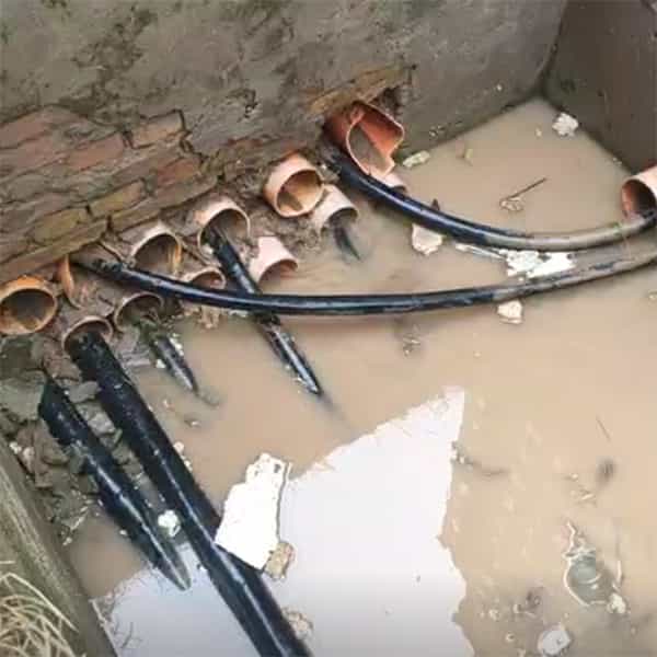 穿線管道清洗效果
